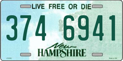 NH license plate 3746941