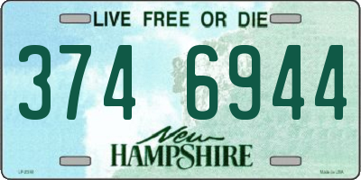 NH license plate 3746944
