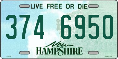 NH license plate 3746950