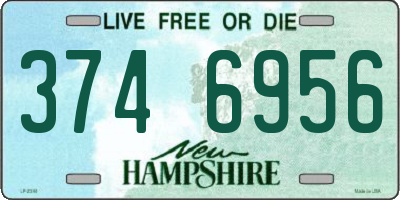 NH license plate 3746956