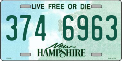 NH license plate 3746963