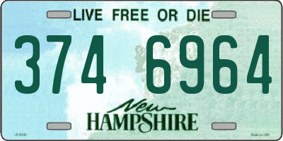 NH license plate 3746964