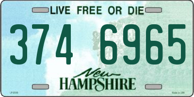 NH license plate 3746965
