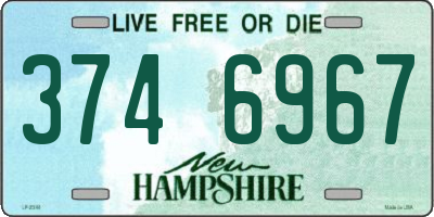 NH license plate 3746967