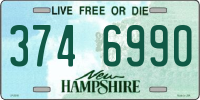 NH license plate 3746990