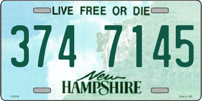 NH license plate 3747145
