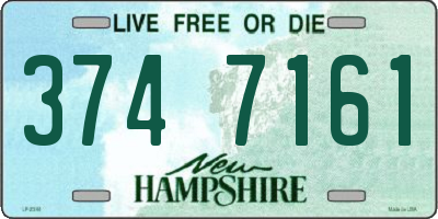 NH license plate 3747161