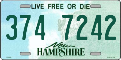 NH license plate 3747242