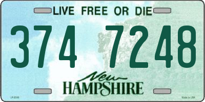 NH license plate 3747248