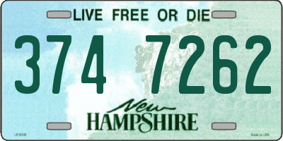 NH license plate 3747262