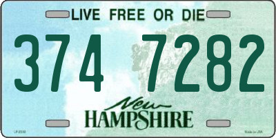 NH license plate 3747282