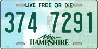 NH license plate 3747291