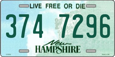 NH license plate 3747296