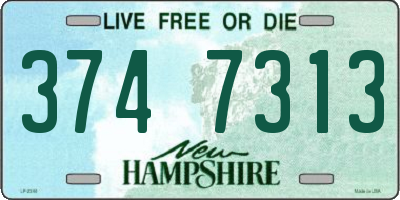 NH license plate 3747313