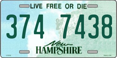 NH license plate 3747438