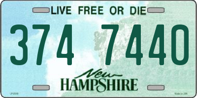 NH license plate 3747440