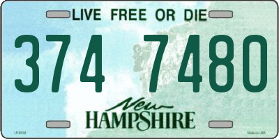 NH license plate 3747480