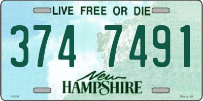 NH license plate 3747491