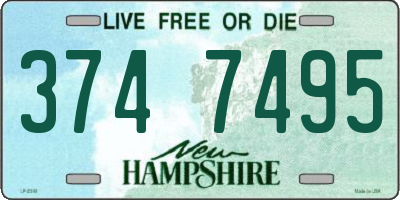 NH license plate 3747495