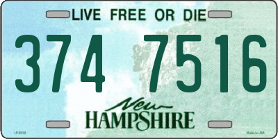 NH license plate 3747516