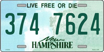 NH license plate 3747624