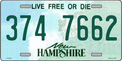 NH license plate 3747662