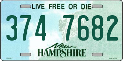 NH license plate 3747682