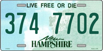 NH license plate 3747702