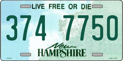 NH license plate 3747750