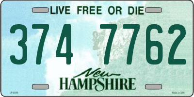 NH license plate 3747762