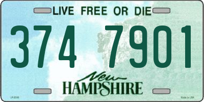NH license plate 3747901