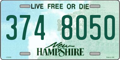 NH license plate 3748050