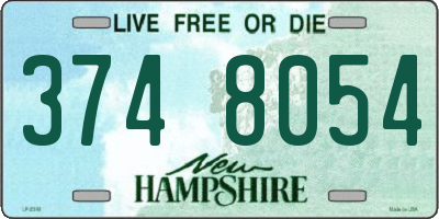 NH license plate 3748054