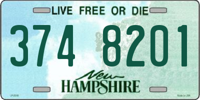 NH license plate 3748201