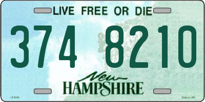 NH license plate 3748210