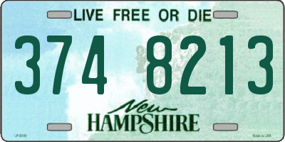 NH license plate 3748213