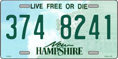 NH license plate 3748241