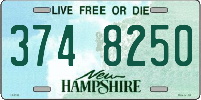NH license plate 3748250