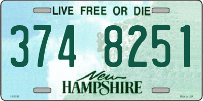 NH license plate 3748251