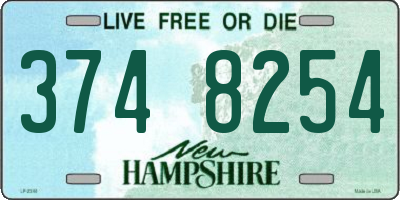 NH license plate 3748254