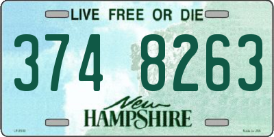 NH license plate 3748263