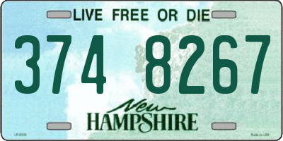 NH license plate 3748267