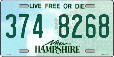NH license plate 3748268