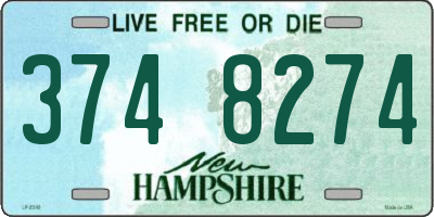 NH license plate 3748274