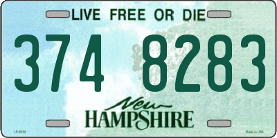 NH license plate 3748283