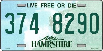 NH license plate 3748290