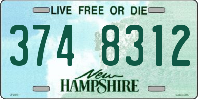 NH license plate 3748312