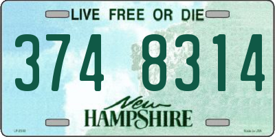 NH license plate 3748314