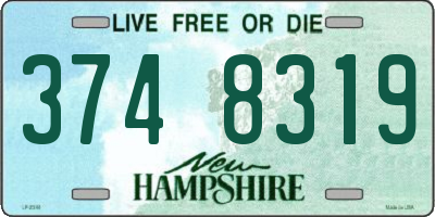NH license plate 3748319