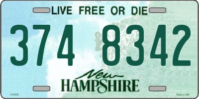 NH license plate 3748342